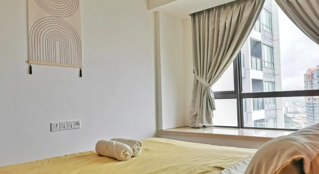 Minimalism Geometric Style 1bedroom R&F Mall, Prenota Hotel Hotel a Johor con piscina, Piscina