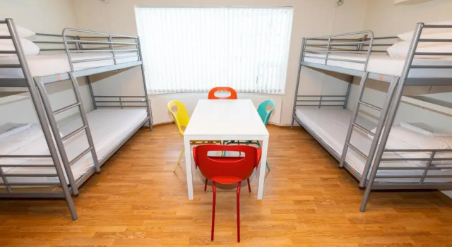 Кровать в общем номере Akureyri Hostel