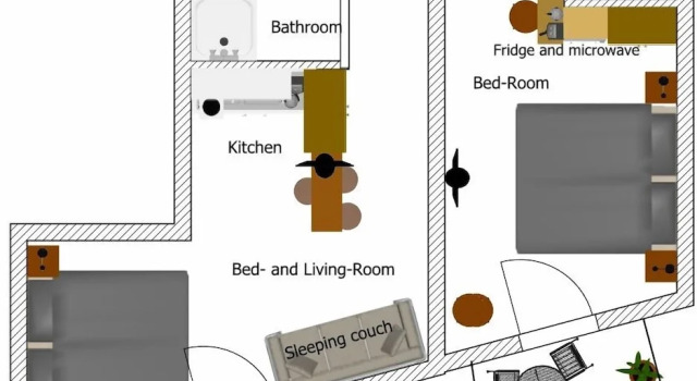 Апартаменты Comfort с видом на реку Room 4 & 5 Apartments