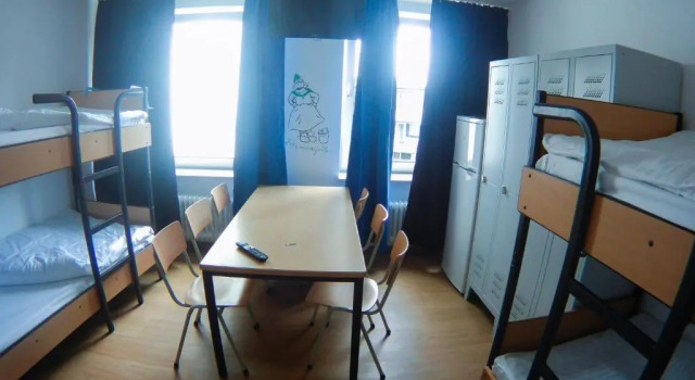 Кровать в общем номере Hostel & Monteurzimmer bei Hansezimmer