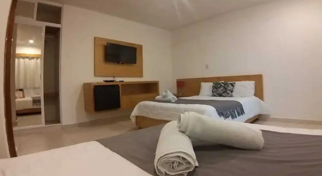 Четырёхместный номер Deluxe с видом на океан HOTEL & BEACH CLUB OJO DE AGUA