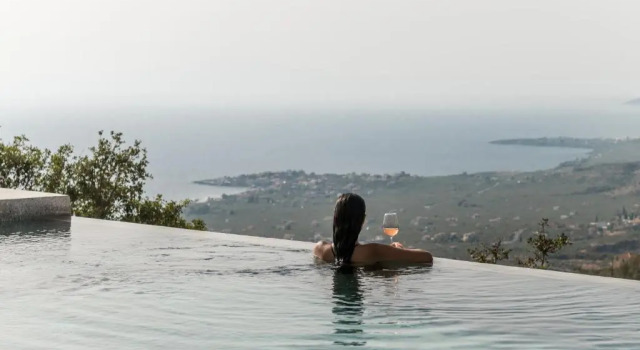 Вилла с 3 комнатами с видом на море Monolithoi Villas Mani