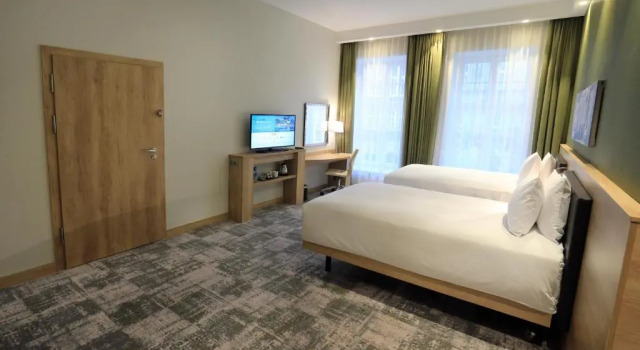 Четырёхместный номер семейный Connecting с видом на город Hampton By Hilton Gdansk Old Town