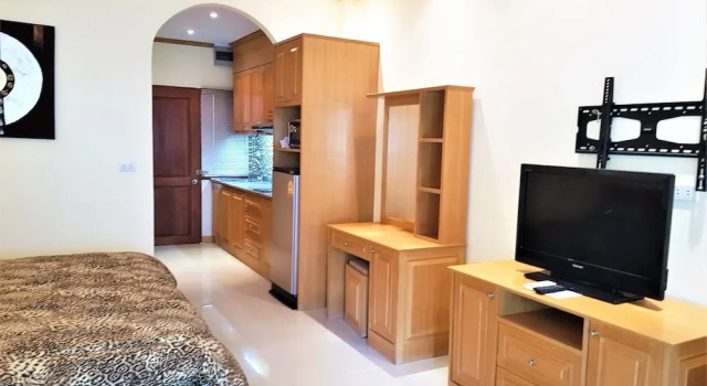 Large 1st Floor Studio Condo at Baan Suan Lalana