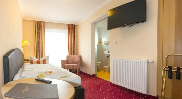 Одноместный номер Economy с балконом и с видом на внутренний двор Hotel Schneeberger