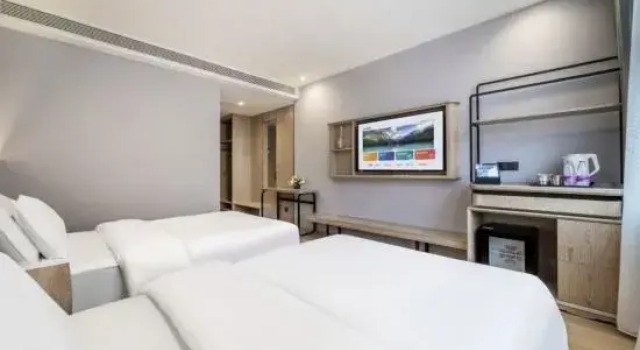 Кровать в общем номере (мужской номер) Lechao Collection Hotel (Shanghai Bailian Central Zhenguang Road Subway Station)