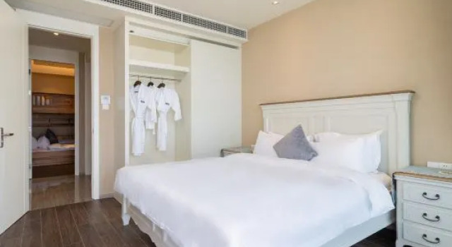 Семейный люкс с 2 комнатами с видом на море Tangyunju Seaview Holiday Apartment