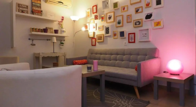 Апартаменты c 1 комнатой Psirri Artistic Rooftop Apartment with Acropolis View