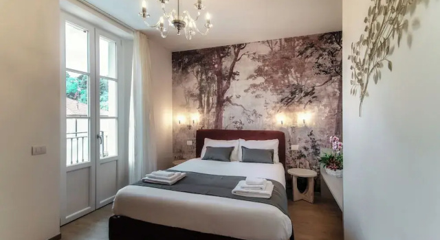 Двухместный номер Deluxe с балконом и с частичным видом Hotel Ristorante La Vignetta Cernobbio