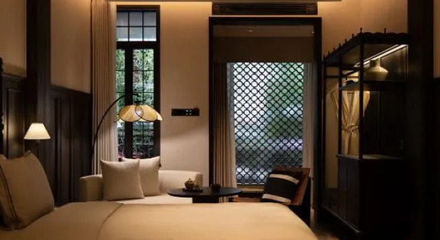 Double Suite with courtyard view 6500 Old Alley Courtyard Hotel，Changsha