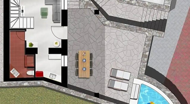 Вилла Red Cliff Villa 2bedroom villa with caldera view and plunge pool