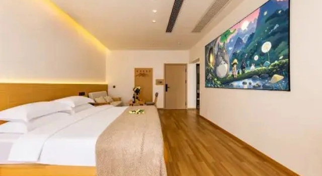 Семейный люкс с 2 комнатами Libo • Qipan | BIEYUAN • IMAXVILLA Smart Cinema Jiangnan Aesthetic Homestay
