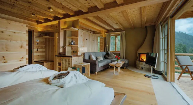 Люкс с балконом Naturhotel Lüsnerhof