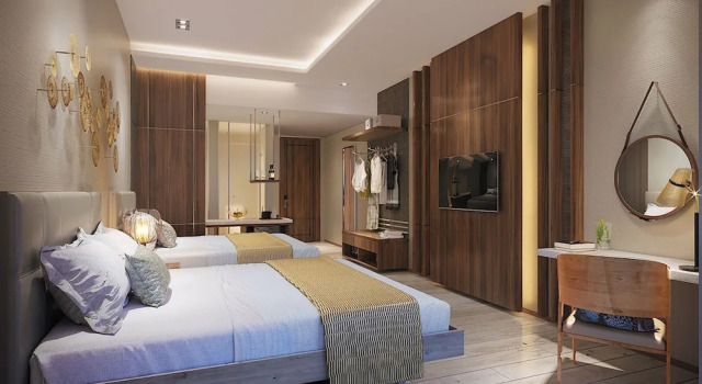 Четырёхместный номер Deluxe с видом на горы Nouveau Resort
