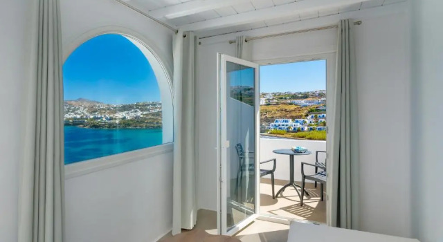 Двухместный номер Standard с балконом и с видом на море Cape Mykonos