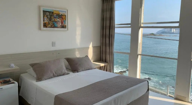 Двухместный номер Comfort с видом на море Grand Hotel Guarujá - A sua Melhor Experiência Beira Mar na Praia