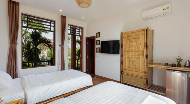 Двухместный номер Standard с видом на бассейн Việt Xưa Homestay