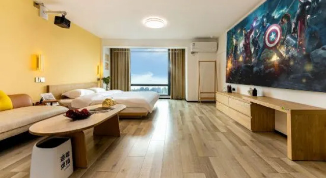 Семейный люкс с 2 комнатами с видом на море Three Sea Dogs Seaview Apartment (Changle International Airport Branch)
