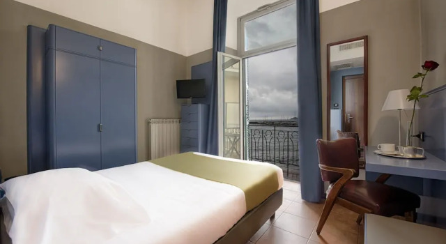 Одноместный номер Standard с балконом и с видом на море Hotel Italia e Lido Rapallo