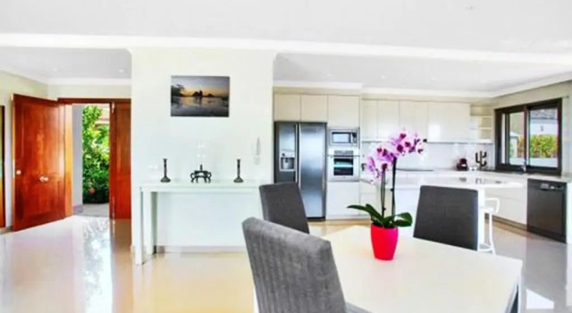 4 bedrooms chalet with sea view private pool and enclosed garden at Santiago del Teide 1 km away from the beach