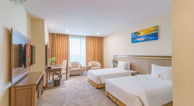 Двухместный номер Deluxe с видом на город Muong Thanh Luxury Ca Mau Hotel