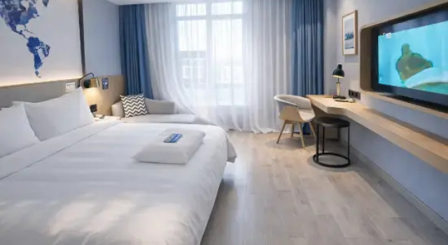 Двухместный люкс Deluxe с видом на улицу Kyriad Hotel (Shantou Chaoyang Mingrun Square Store)