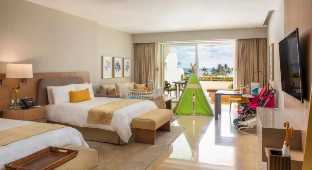 Люкс семейный Ambassador с 2 комнатами с видом на океан Grand Velas Riviera Maya - Все включено