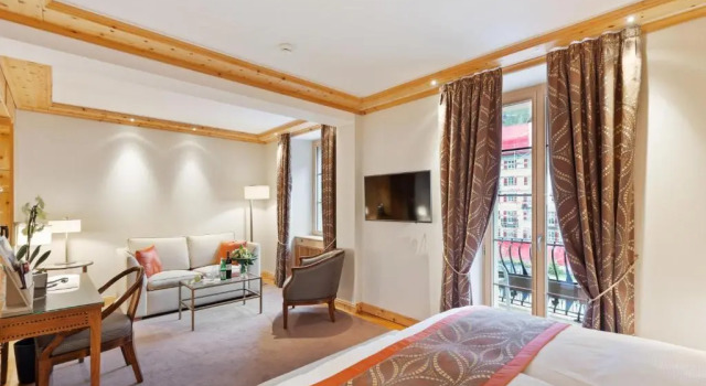 Двухместный номер Deluxe Matterhorn View Grand Hotel Zermatterhof