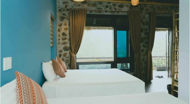 Трёхместный номер Standard с видом на горы Trang An Ecolodge