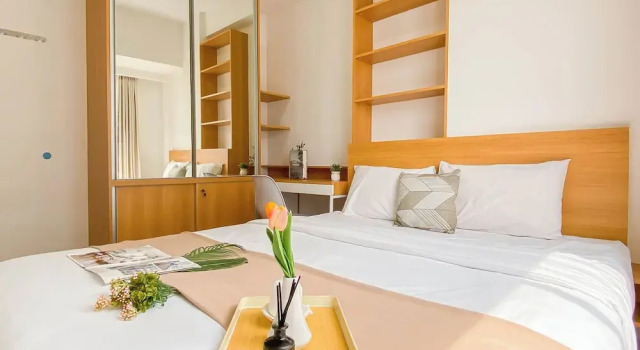 White Style 2Br At Tokyo Riverside Pik 2 Apartment Near Tokyo Hub, Book Apartment Jakarta Jakarta Province