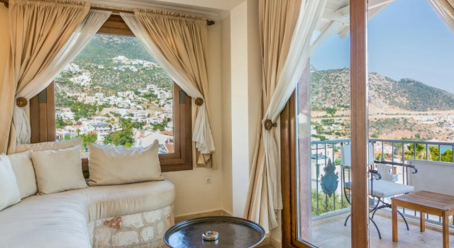 Люкс с балконом и с видом на море Kalkan Oasis Hotel - Adults Only