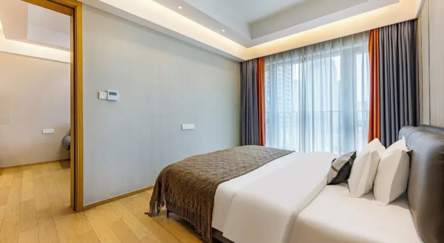 Двухместный люкс Luxury c 1 комнатой с видом на город Raffles Executive Apartment