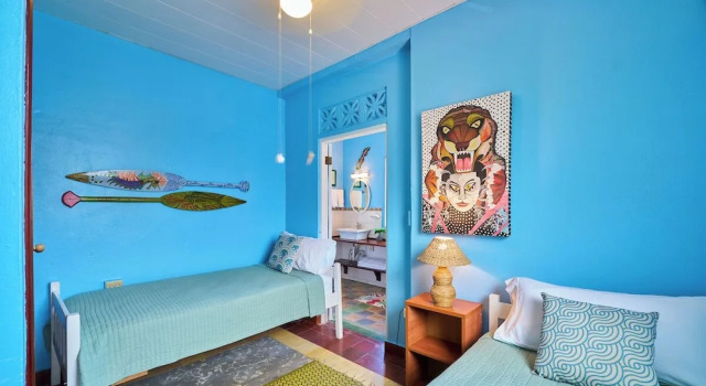 Семейный номер Standard с 2 комнатами с видом на море Casa Congo & El Palenque - Casa Rayo Verde - Restaurante - Galeria de arte