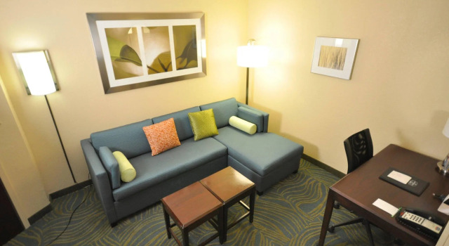 Двухместная студия с видом на залив SpringHill Suites Galveston Island