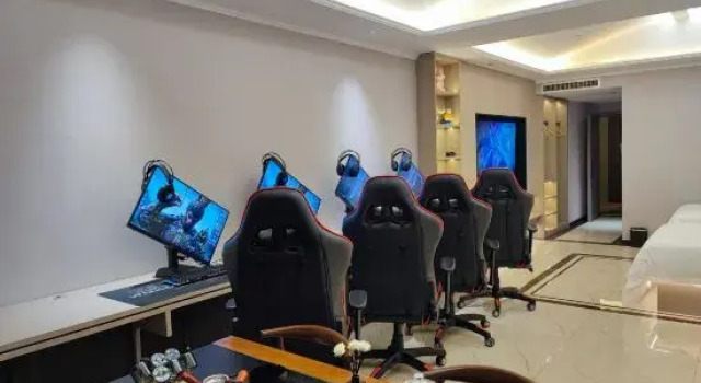 Кровать в общем номере Yunxi E-Sports Hotel (Wuyue Plaza)