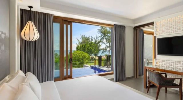 Grand dublă cameră cu balcon și cu vedere la mare Angsana Lang Co