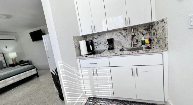Студия c 1 комнатой с балконом ?stylish Studio Apartment By Miami Airport