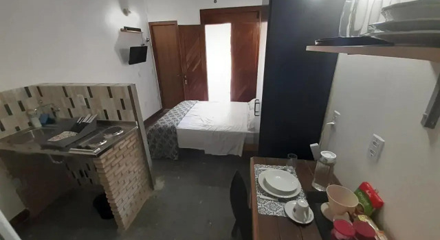 Kitchenette Moderninha e Estilosa c Varanda 4B, Забронировать Отель Сальвадор штат Баия