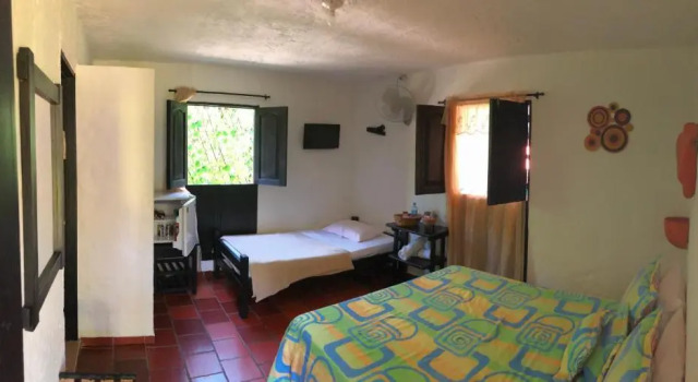 Трёхместный номер Standard с балконом и с красивым видом из окна Hotel Campestre Casona del Camino Real