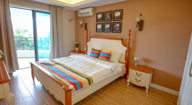 Двухместный люкс с 2 комнатами с видом на сад Tianjiao Holiday Scenic Apartment (Huidong Biguiyuan Shili Silver Beach)