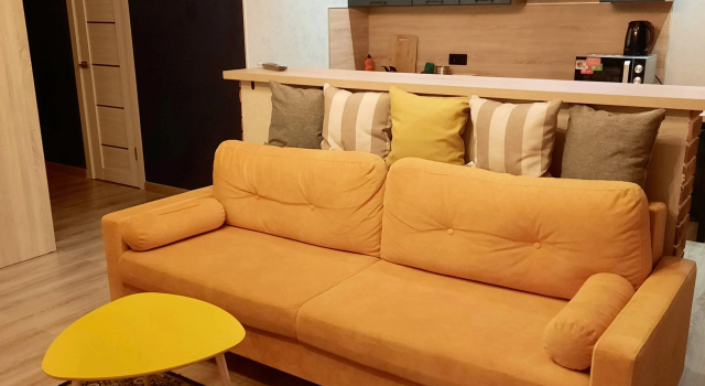 Номер Comfort с балконом и с красивым видом из окна Лофт апартаменты в Новом доме жк Жюль Верн