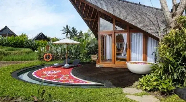 Двухместная вилла Deluxe с видом на сад The Pulu Villas by GenuineHost