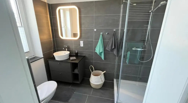 Апартаменты Ferienwohnung mit Warnowblick