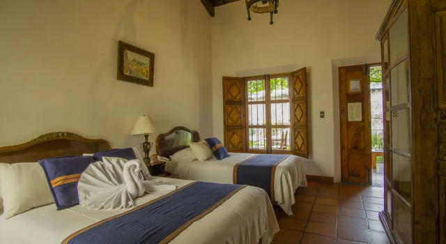 Четырёхместный номер Standard с видом на сад Hotel Posada de Don Rodrigo Antigua