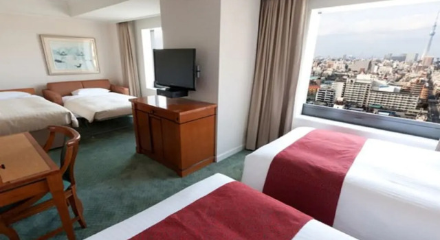 Двухместный семейный номер Deluxe Hotel East 21 Tokyo