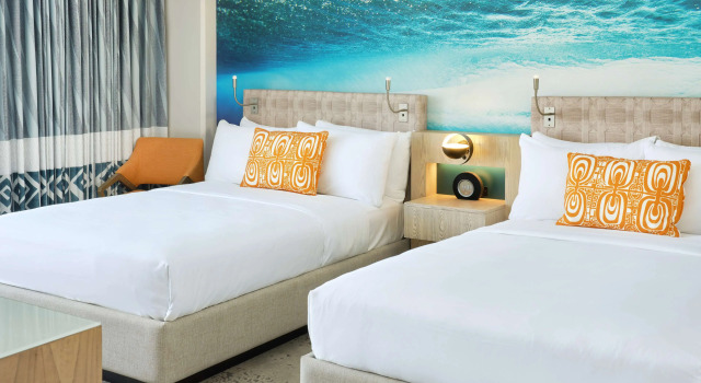 Четырёхместный номер с видом на океан OUTRIGGER Waikiki Beachcomber Hotel
