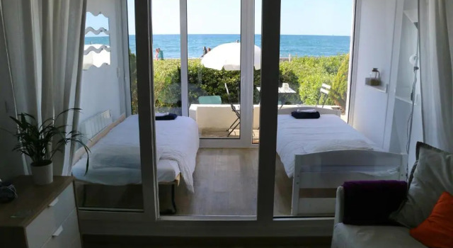 Hendaye Beach Studio, front de mer avec parking privé, Забронировать Апартаменты/квартира Апартаменты Андай, рядом с Plage des Deux Jumeaux, Апартаменты/квартира