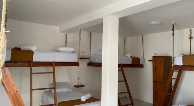 Кровать в общем номере Xibalba in town hostel