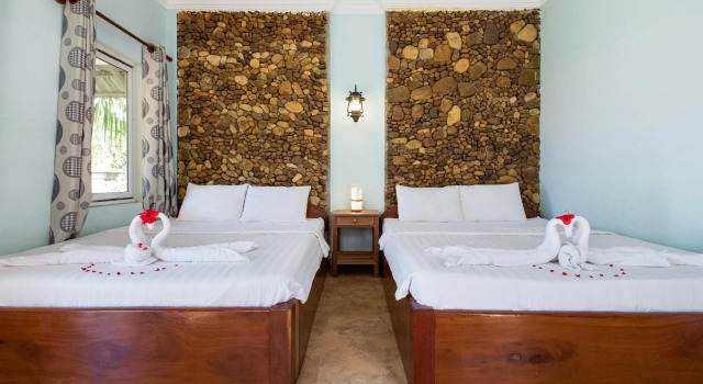 Двухместное бунгало Deluxe с видом на горы Kep Bungalows