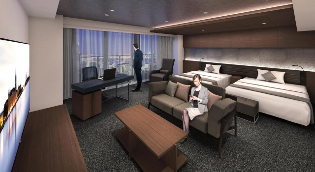 Люкс DaiwaRoynetHotel Kobe-Sannomiya PREMIER
